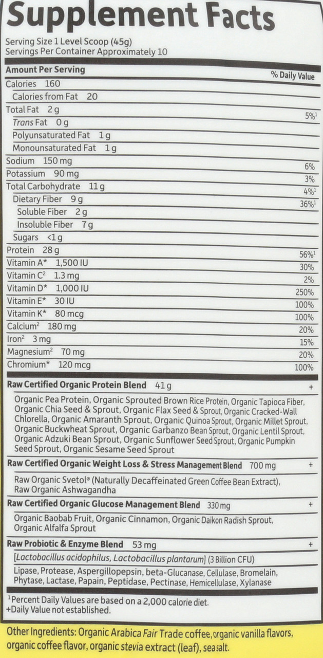 RAW Fit Marley Coffee 443g Powder