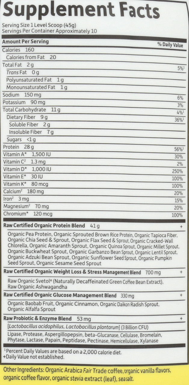 RAW Fit Marley Coffee 443g Powder