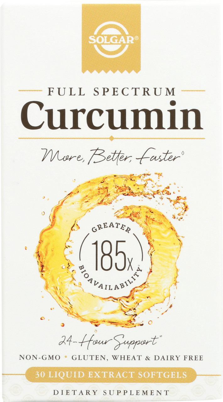 Curcumin Full Spectrum 185x 24 Hour Support 30 Softgels