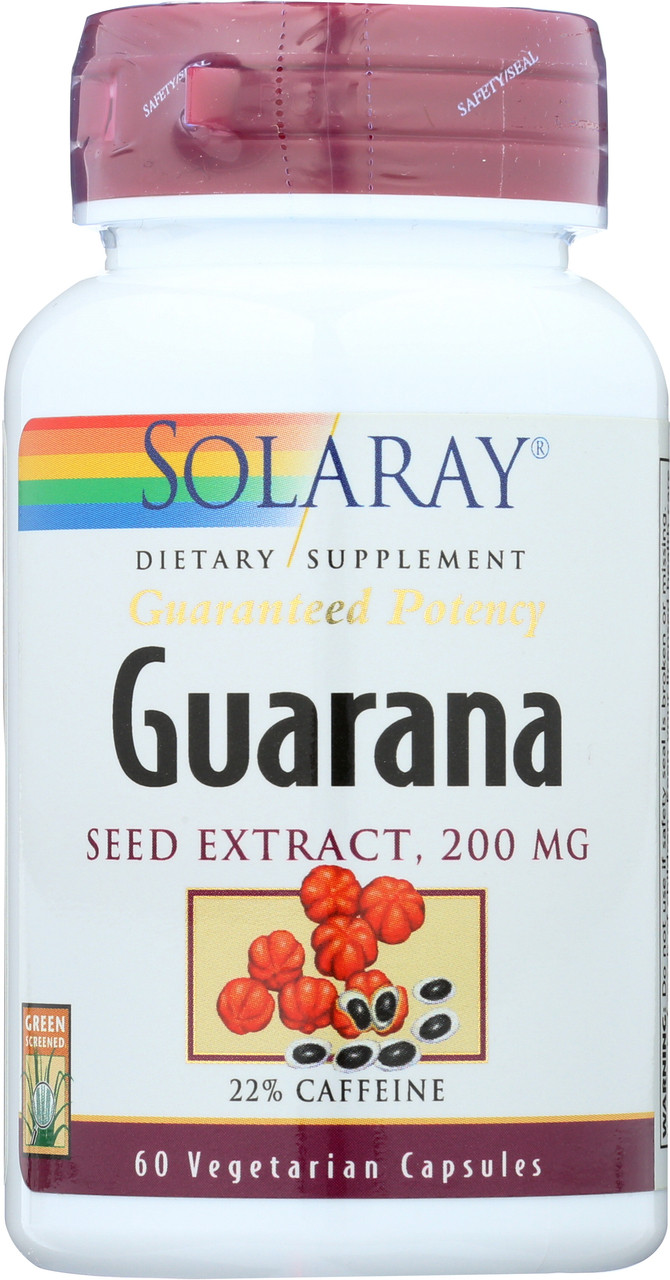 Guarana Seed Extract 60 Vegetarian Capsules