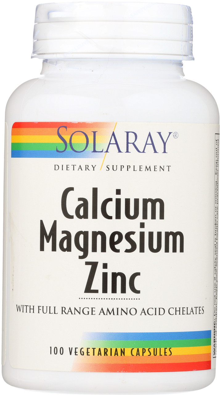 Calcium, Magnesium, Zinc 100 Vegetarian Capsules