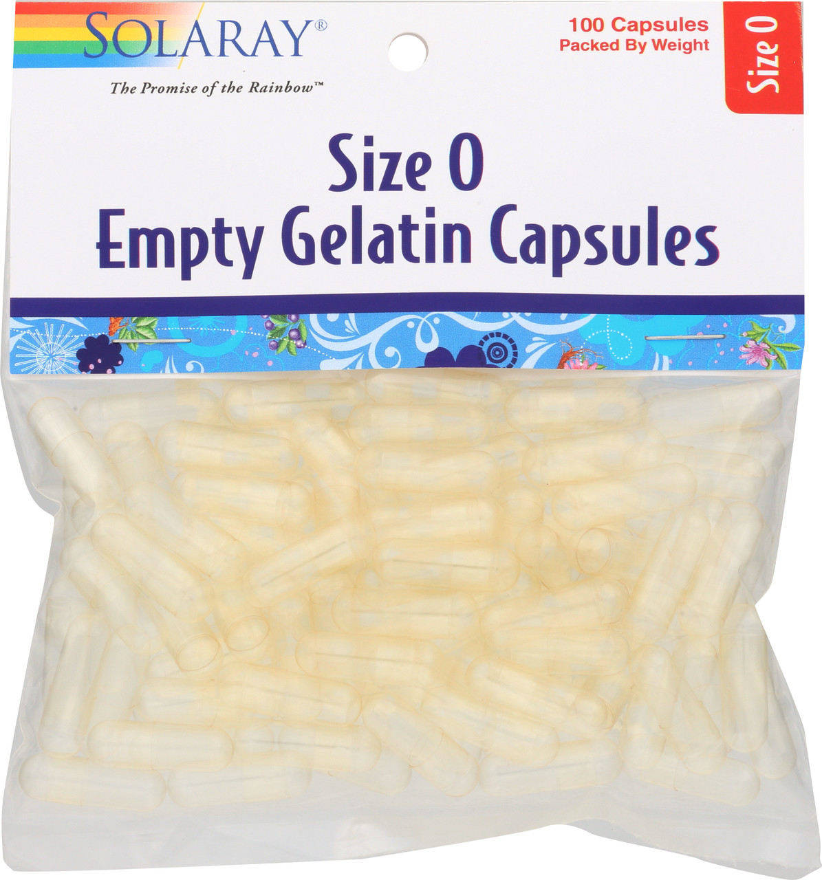 Empty Gelatin Capsules Size 0 100 Capsules