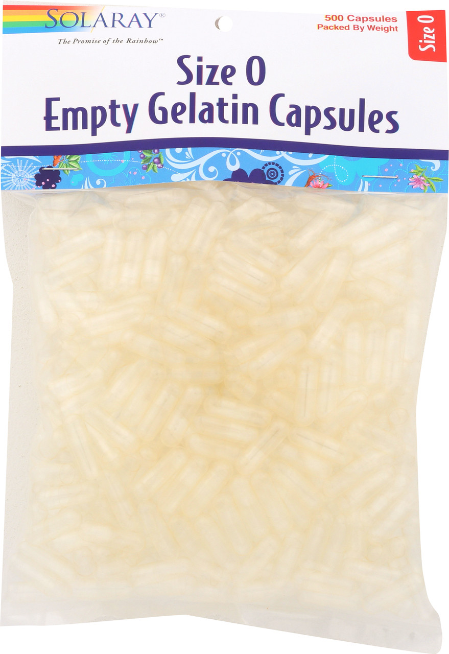 Empty Gelatin Capsules Size 0 500 Capsules