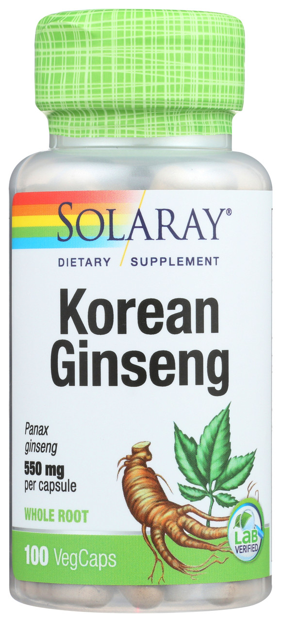 Ginseng Root--Korean 100 Capsules
