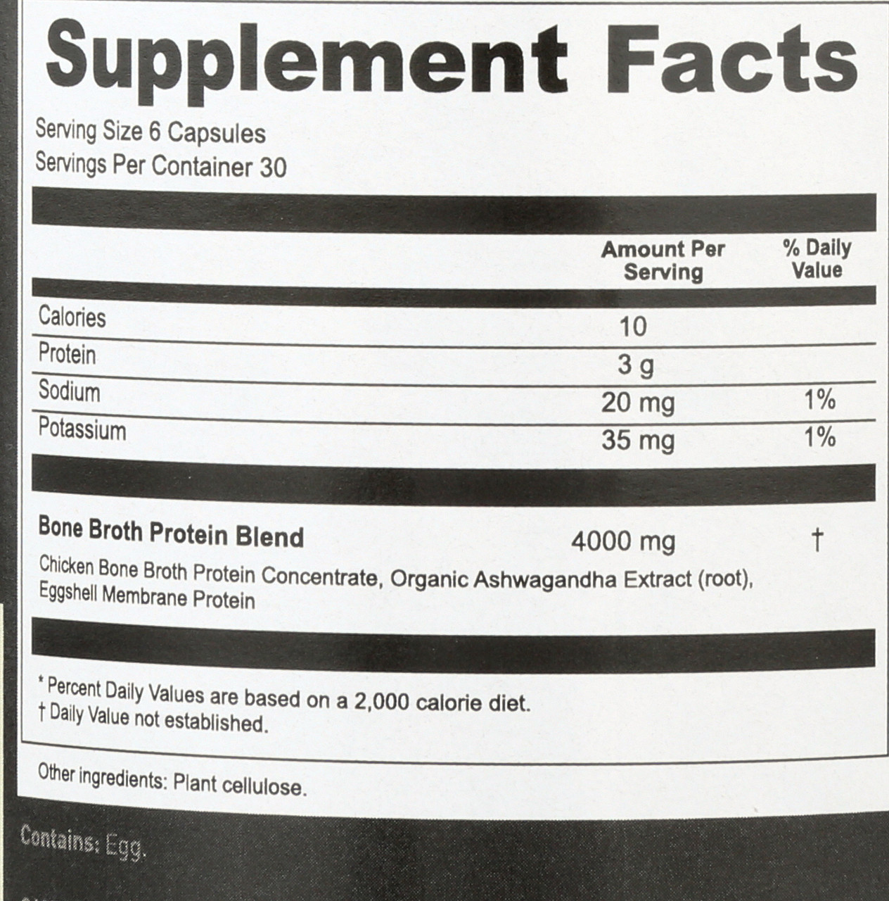 BONE BROTH PROTEIN - CAPSULES - 180 CAPSULES