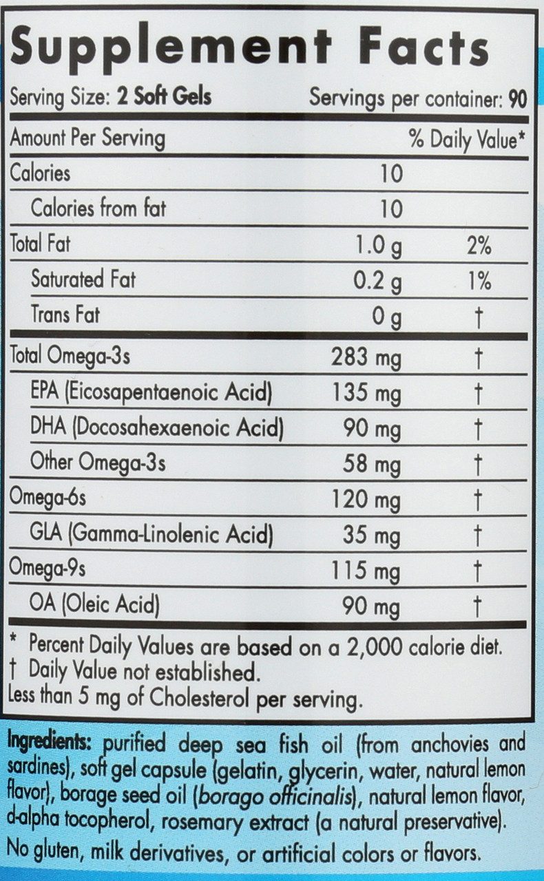 COMPLETE OMEGA JR. - LEMON - 180 SOFT GELS