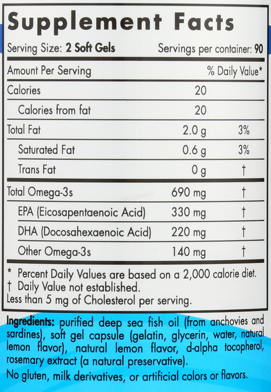 OMEGA-3 - LEMON - 180 COUNT