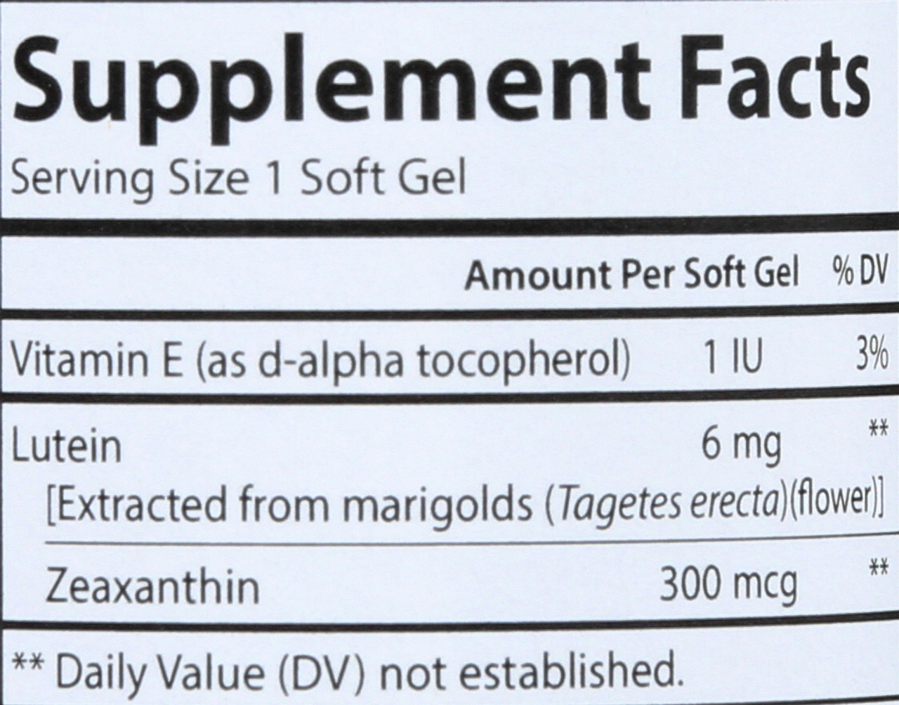 Lutein - 6 Mg - 60 Soft Gel