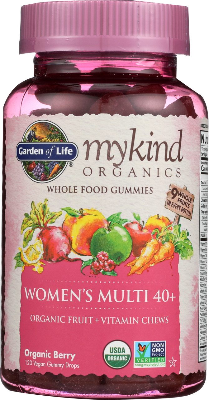mykind Organics Womens 40 Multi Gummies 120 Count