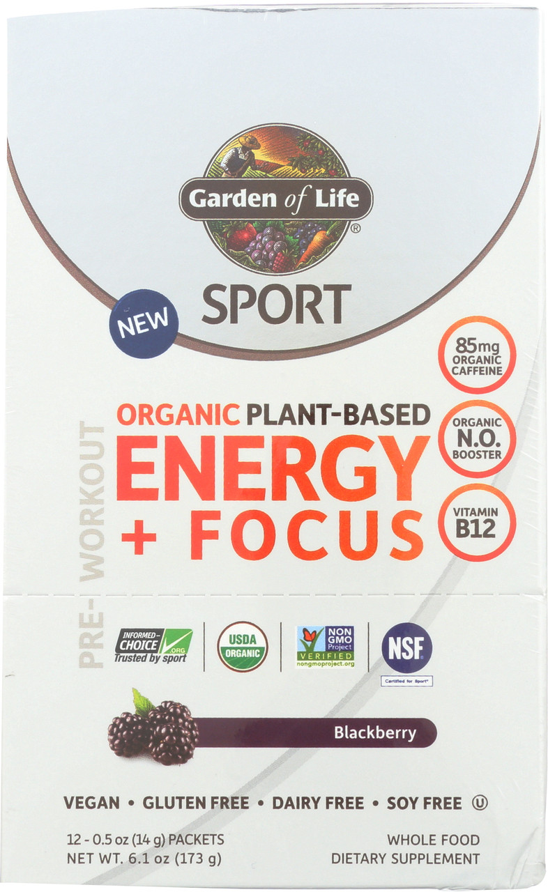 Sport Organic - Energy Blackberry T 12 Ct Tray
