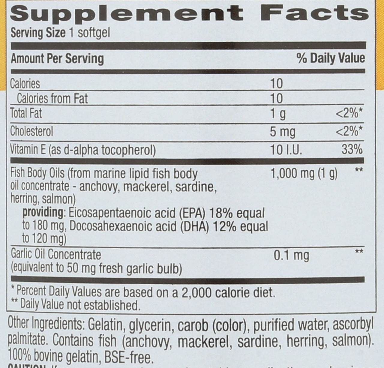 Omega-3 1000 Mg 200 Softgels