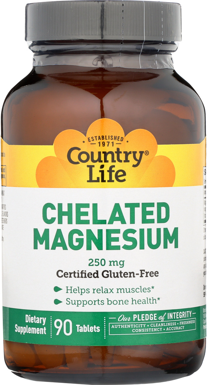 Chelated Magnesium 250 Mg 90 Tablets