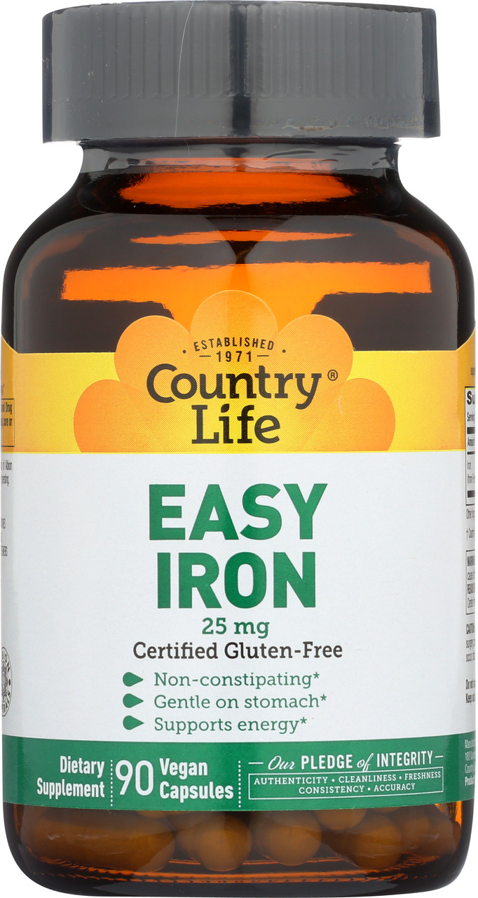 Easy Iron 25 Mg Dietary Supplement 90 Vegan Capsules