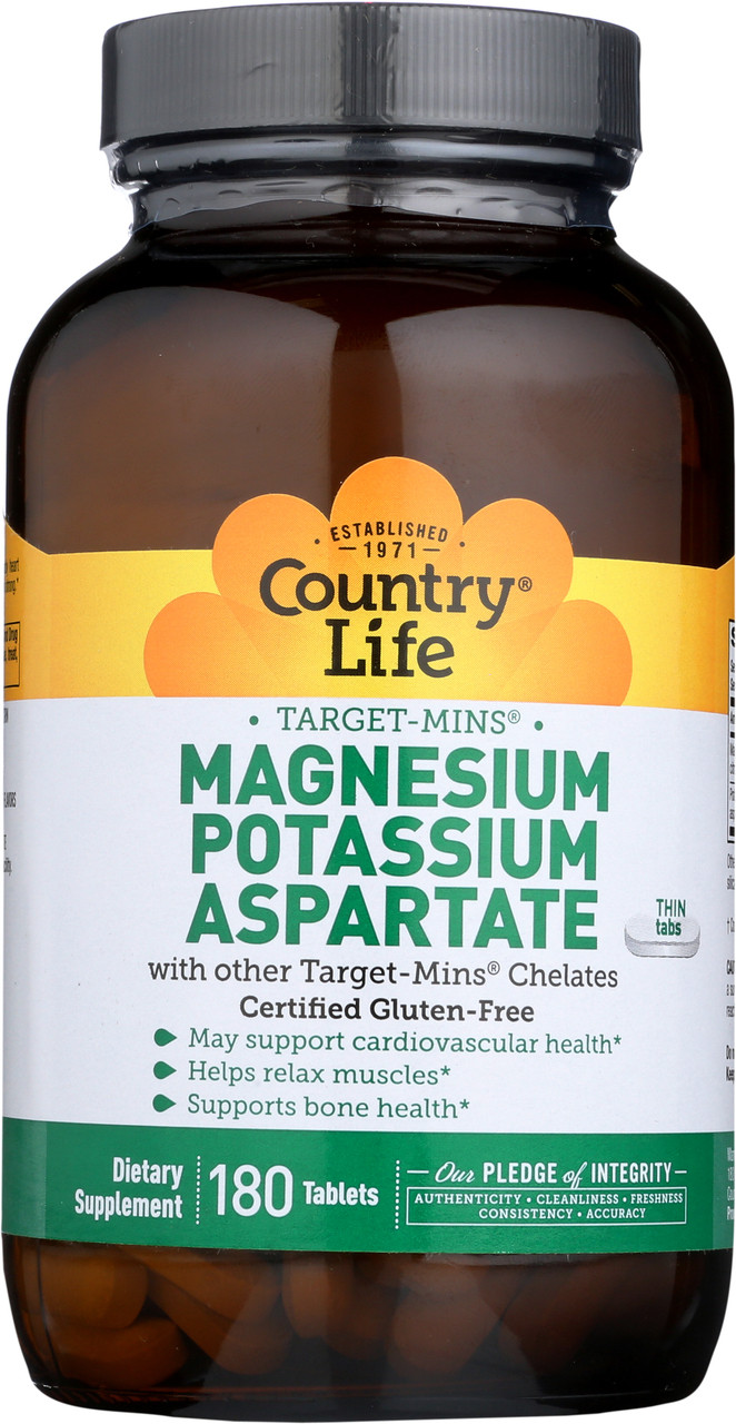 Magnesium Potassium Aspartate  180 Tablets