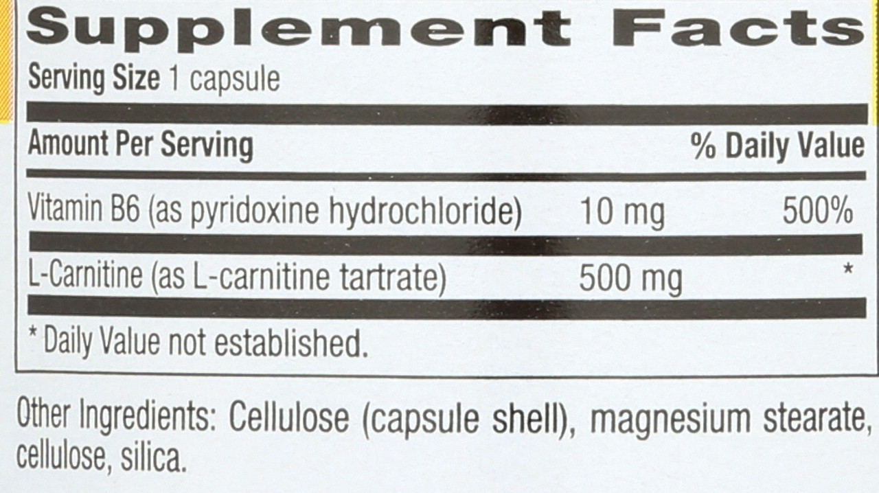 L-Carnitine 500 Mg 60 Vegan Capsules