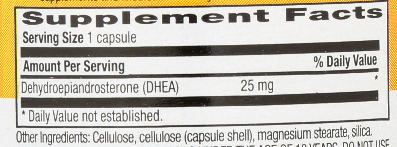 Dhea 25 Mg 90 Vegan Capsules