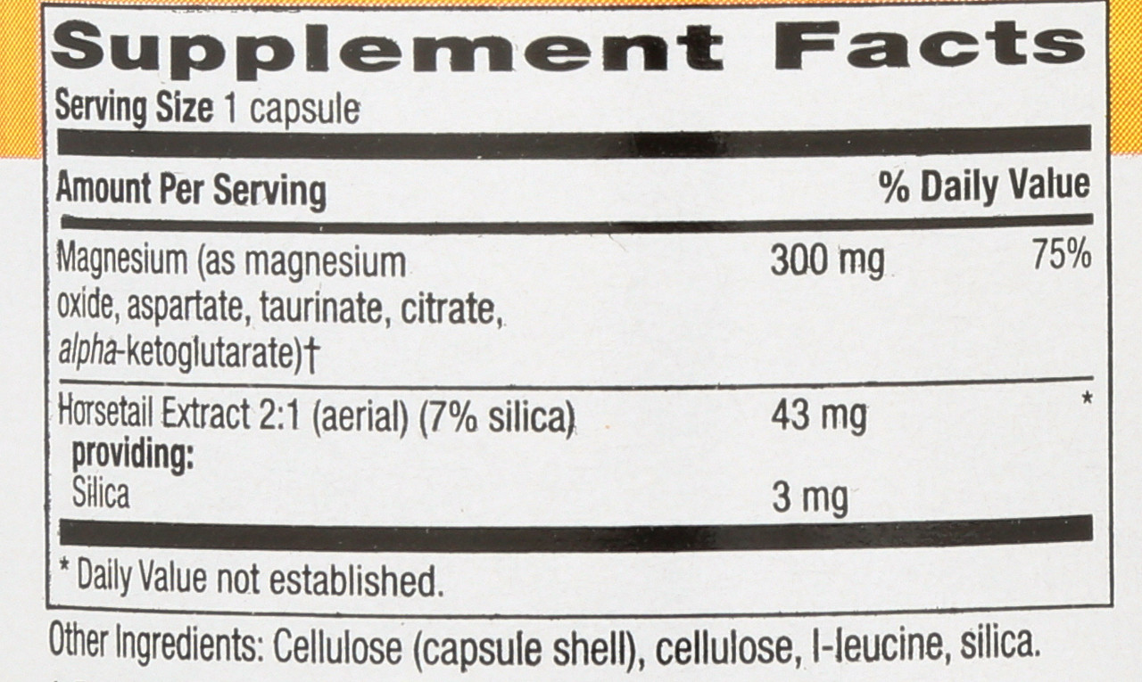 Magnesium 300 Mg 60 Vegetarian Capsules
