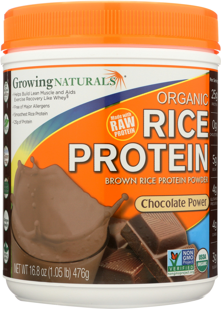 Organic Rice Protein Powder Chocolate - 1 Lb Original