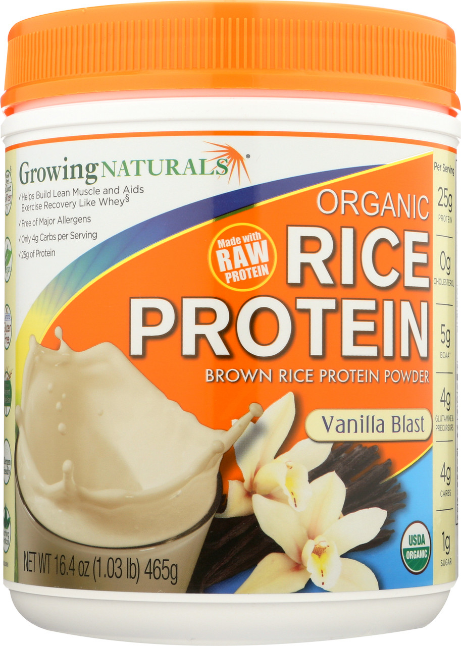Organic Rice Protein Powder Vanilla - 1 Lb Vanilla Blast