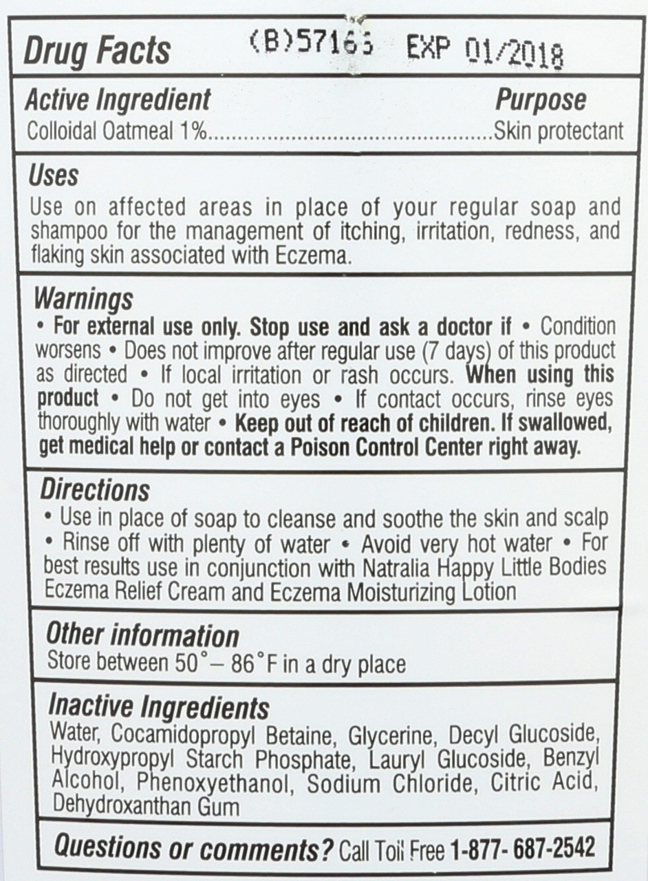 Happy Little Bodies Wash & Shampoo Eczema Body 6 Fluid Ounce 175 Ml