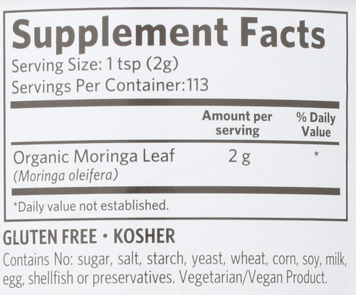 Moringa Leaf Powder 8oz 226 G