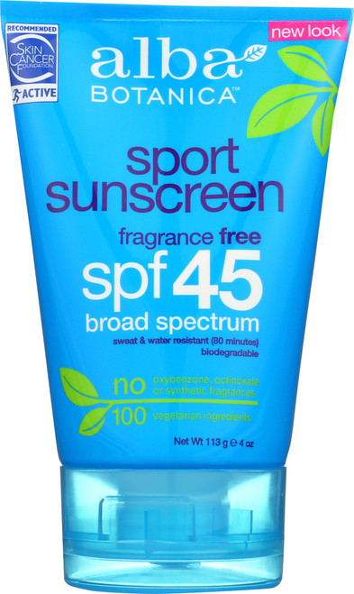 Sunscreen Sport Water Resistant Plus Spf30 Alba Sun Sport Water Rst Spf45