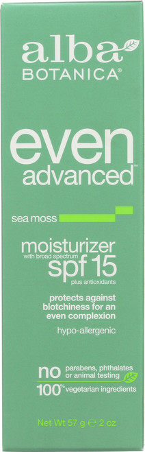Moisturizer Sea Moss Complex Spf15 Alba Sea Moss Moist       2Oz