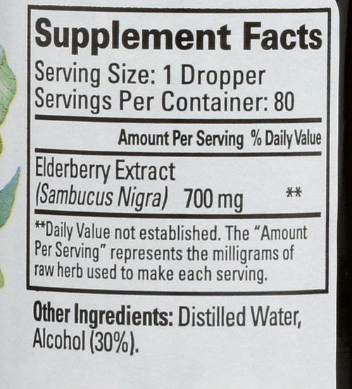 Elderberry Immune Defense Liquid Extract Liquid Tincture Immune Support 2 Fl oz 59 Ml