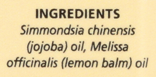 Lemon Balm (In Jojoba Oil) Precious Essentials ® 0.5 Fl oz 15 Ml