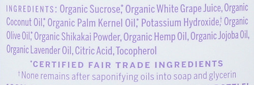 Organic Sugar Soap 4-In-1 Lavender Pump 24 Fl oz 710 Ml