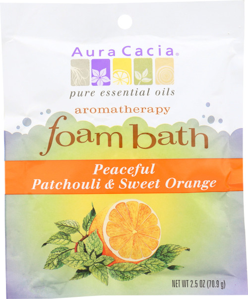 Peaceful Patchouli & Sweet Orange Aromatherapy Foam Bath Packet