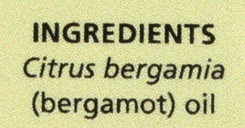 Bergamot Essential Oil Bergamot Bergaptene-Free 0.5 Fl oz 15 Ml