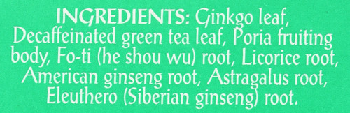 Tea Ginkgo Decaf Green Tea 20 Tea Bags 1.27oz