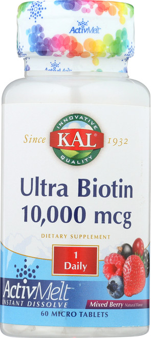 Ultra Biotin Activmelt Mixed Berry 60 Micro Tablets