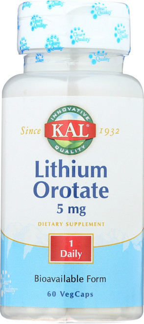 Lithium Orotate 60 Vegetarian Capsules