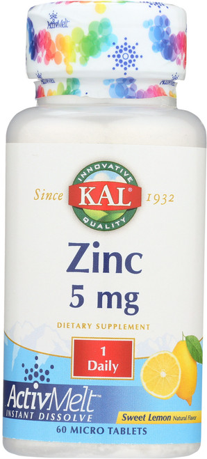 Zinc Activmelt Lemon 60 Micro Tablets