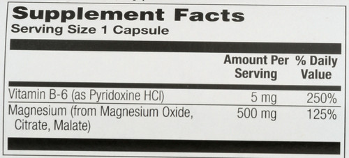 Magnesium 500mg 100 Capsules