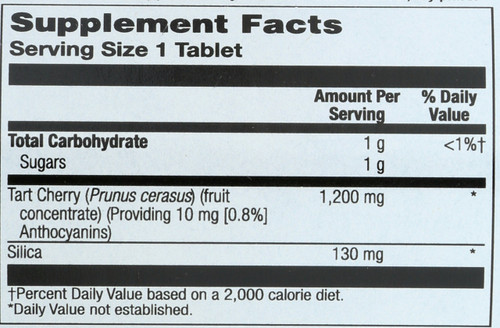 Tart Cherry 1,200mg 30 Tablet