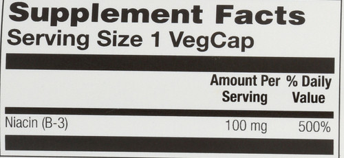 Niacin 100mg 100 Vegetarian Capsules
