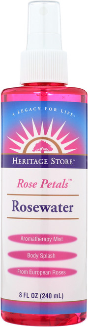 Rosewater w/Atomizer Rose Petals Aromatherapy Mist 8 Fl oz 240mL