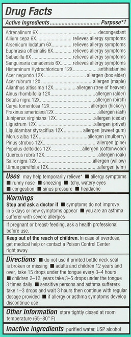 Tree Pollen Unflavored 1 Fl oz 30mL