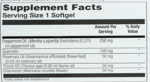 Peppermint Oil, Enteric Coated 60 Softgels