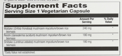 Maitake Mushroom 100 Vegetarian Capsules