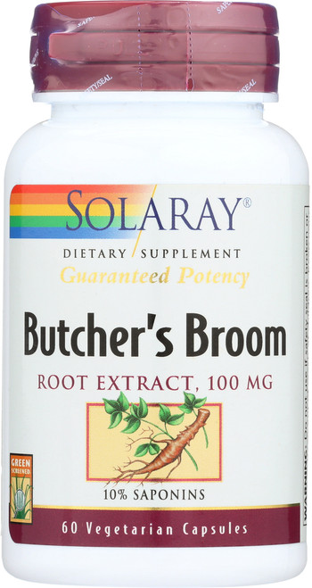 Butcher's Broom Root Extract 60 Vegetarian Capsulesmg