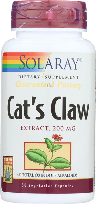 Cat's Claw Bark Extract 30 Vegetarian Capsules