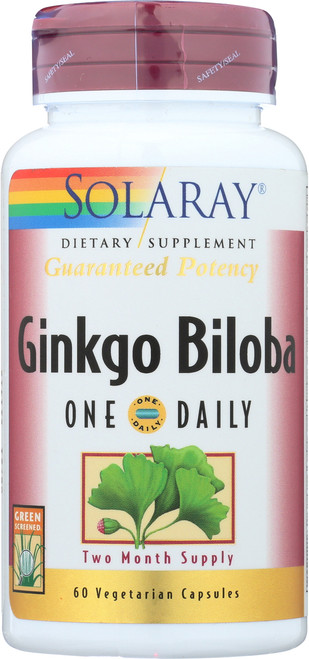 Gingko Biloba Leaf Extract, One Daily 60 Vegetarian Capsules