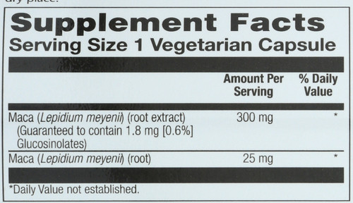 Maca Root Extract 60 Vegetarian Capsules