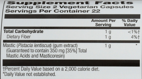 Mastic Gum Extract 45 Vegetarian Capsules