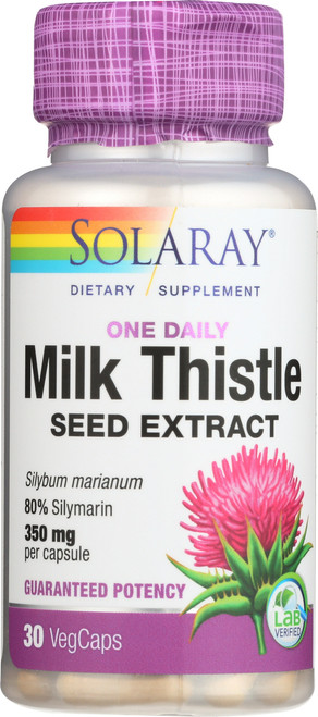 Milk Thistle Seed Extract, One Daily 30 Vegetarian Capsules