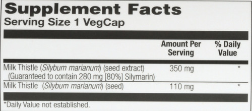 Milk Thistle Seed Extract, One Daily 30 Vegetarian Capsules